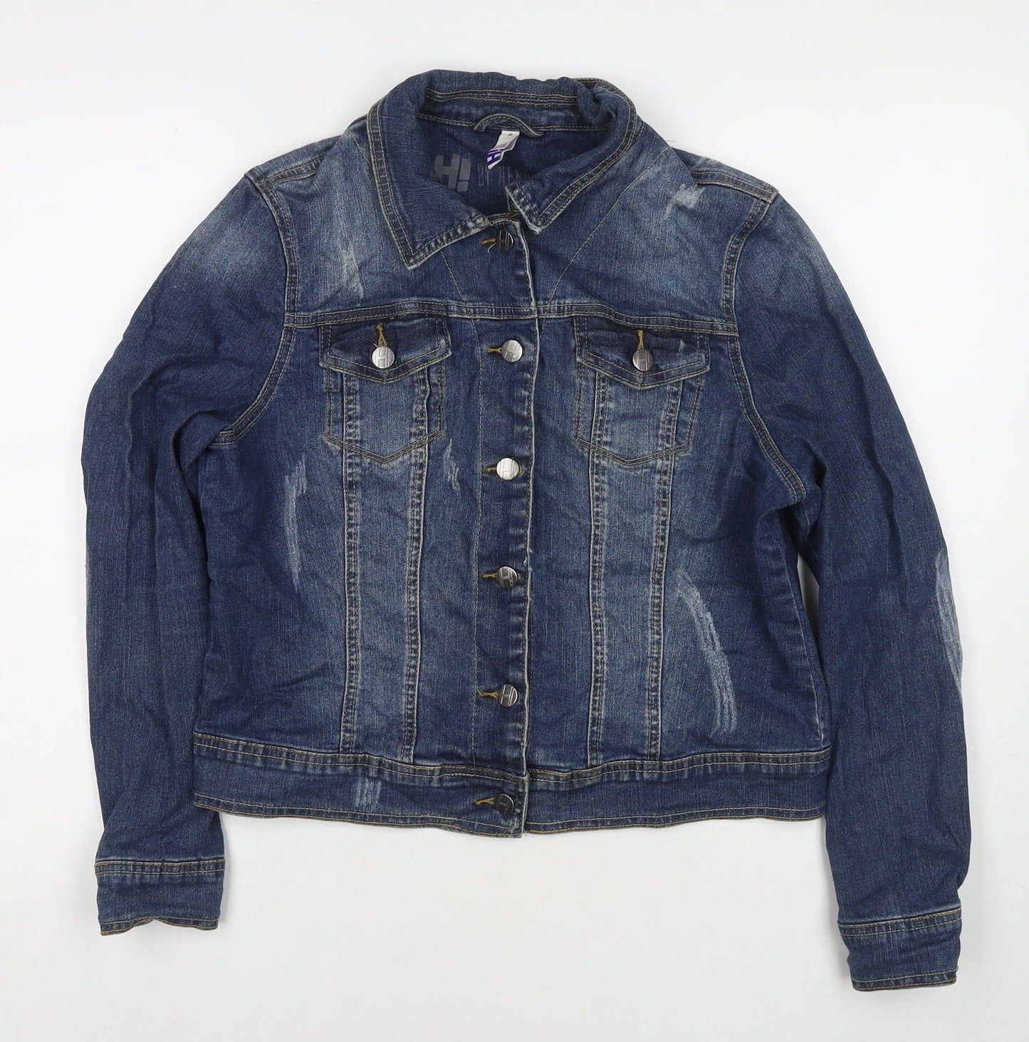 Henry Holland Womens Blue Jacket Size 16 Button