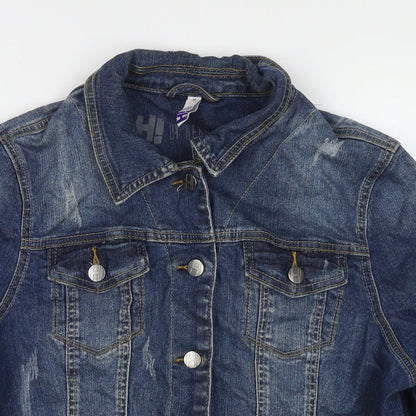 Henry Holland Womens Blue Jacket Size 16 Button