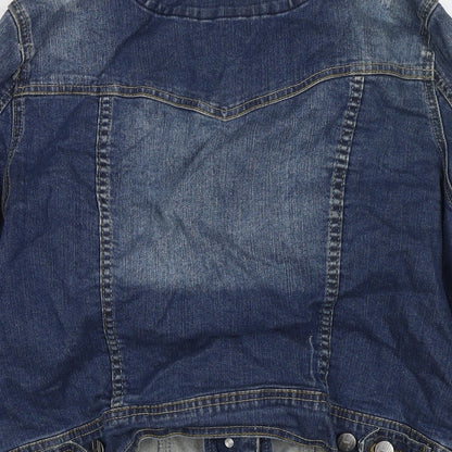 Henry Holland Womens Blue Jacket Size 16 Button