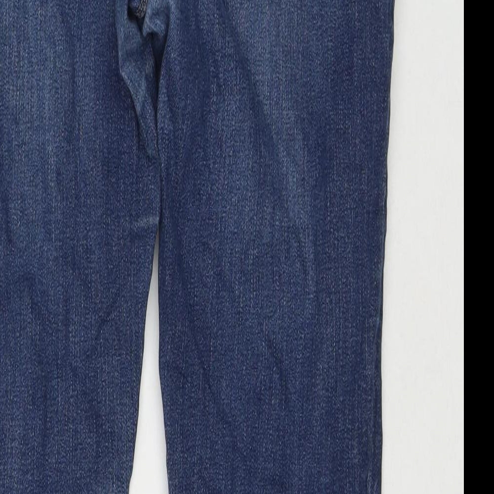 Womens UK Size 10 Warehouse Regular Fit Skinny Blue Jeans