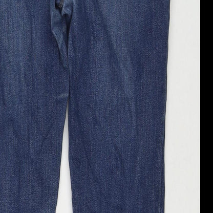 Womens UK Size 10 Warehouse Regular Fit Skinny Blue Jeans