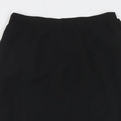 Marjorie Elizabeth Womens Black Polyester Trumpet Skirt Size 30 in Zip