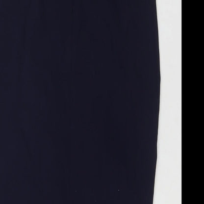 ASOS Womens Blue Polyester Bandage Skirt Size 8 Zip