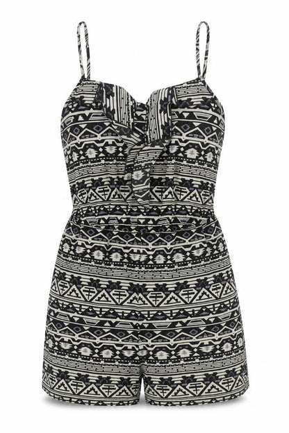 Womens UK Size 12 Oasis One-Piece Black Playsuit