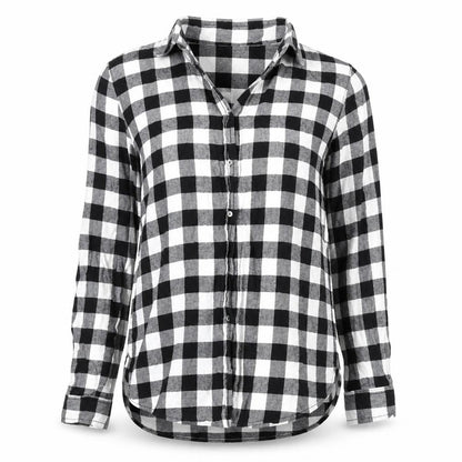 Womens UK Size 8 H&M Black Basic Button-Up