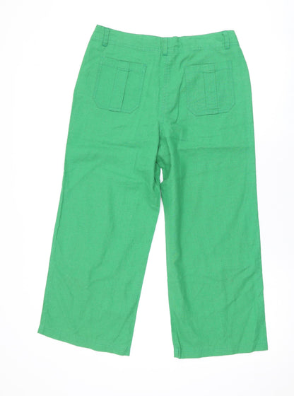 Womens UK Size 10 Epilogue Regular Fit  Green Trousers