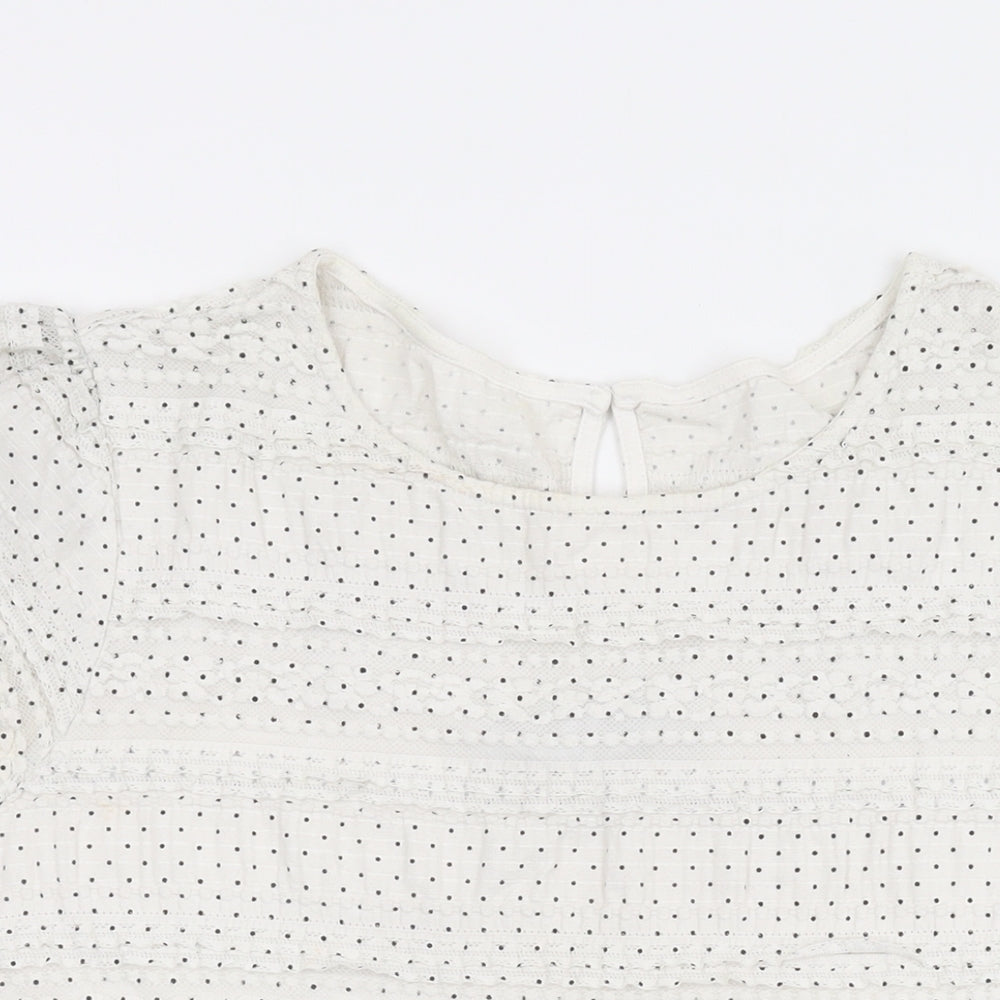 Womens UK Size 16 Dorothy Perkins Ivory Basic T-Shirt