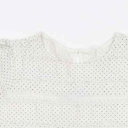 Womens UK Size 16 Dorothy Perkins Ivory Basic T-Shirt