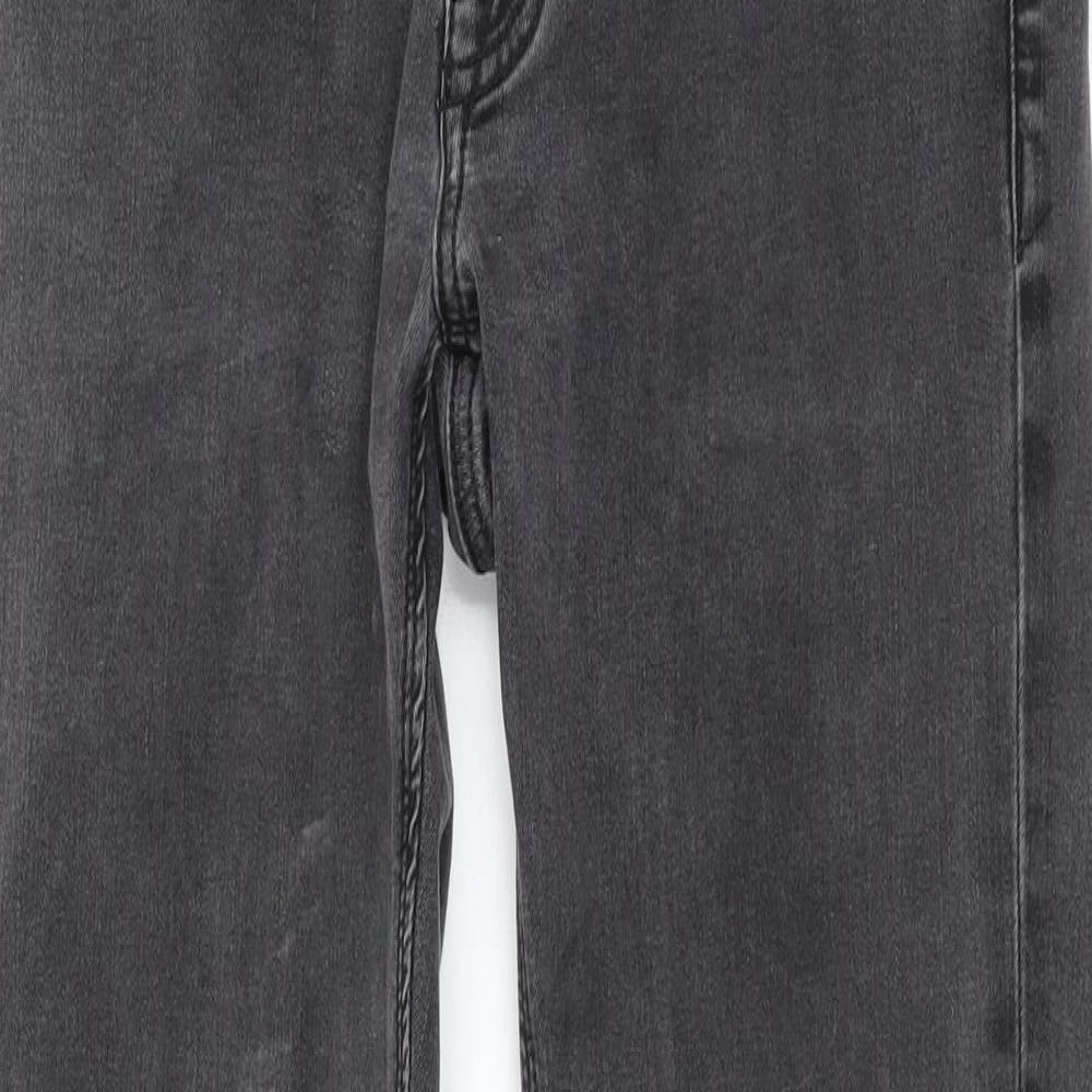 Lot XX Mens Grey Cotton Skinny Jeans Size 28 in L32 in Regular Zip