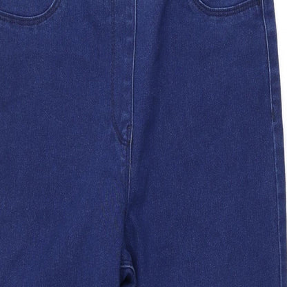 M&Co Womens Blue Cotton Jegging Jeans Size 10 L23 in Regular