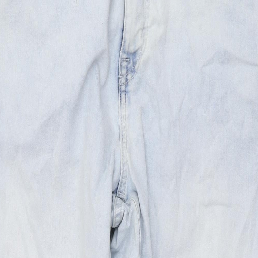 Easy Mens Blue Cotton Straight Jeans Size 38 in L28 in Regular Zip