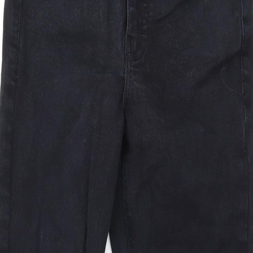 Topshop Womens Black Cotton Skinny Jeans Size 25 in L26 in Regular Zip