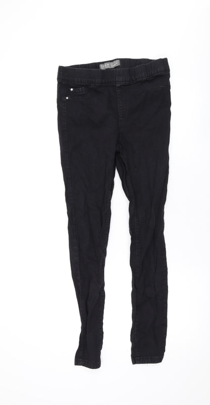 Denim & Co. Womens Black Cotton Jegging Jeans Size 12 L27 in Regular