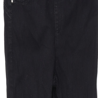 Denim & Co. Womens Black Cotton Jegging Jeans Size 12 L27 in Regular
