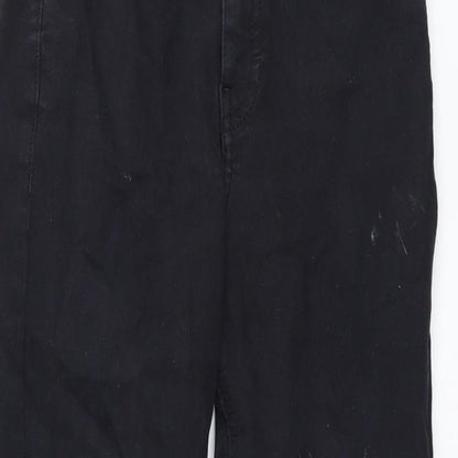 Topshop Womens Black Cotton Skinny Jeans Size 25 in L26 in Regular Zip