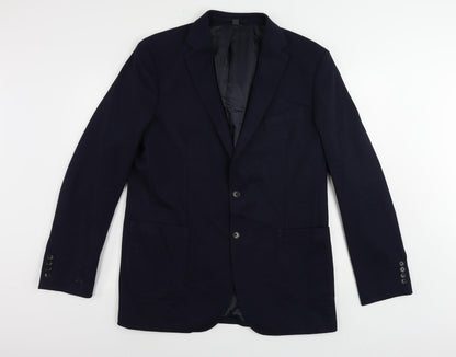 Mens UK Size 42 Marks and Spencer Regular Blue Suit Jacket