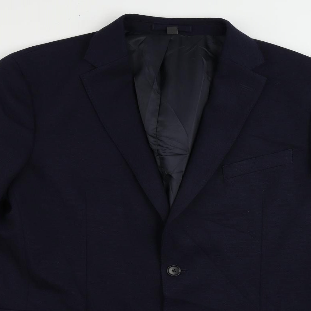 Mens UK Size 42 Marks and Spencer Regular Blue Suit Jacket