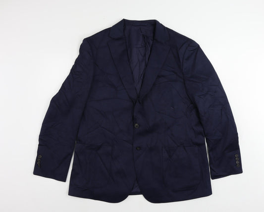 Mens UK Size 44 Marks and Spencer Regular Blue Suit Jacket