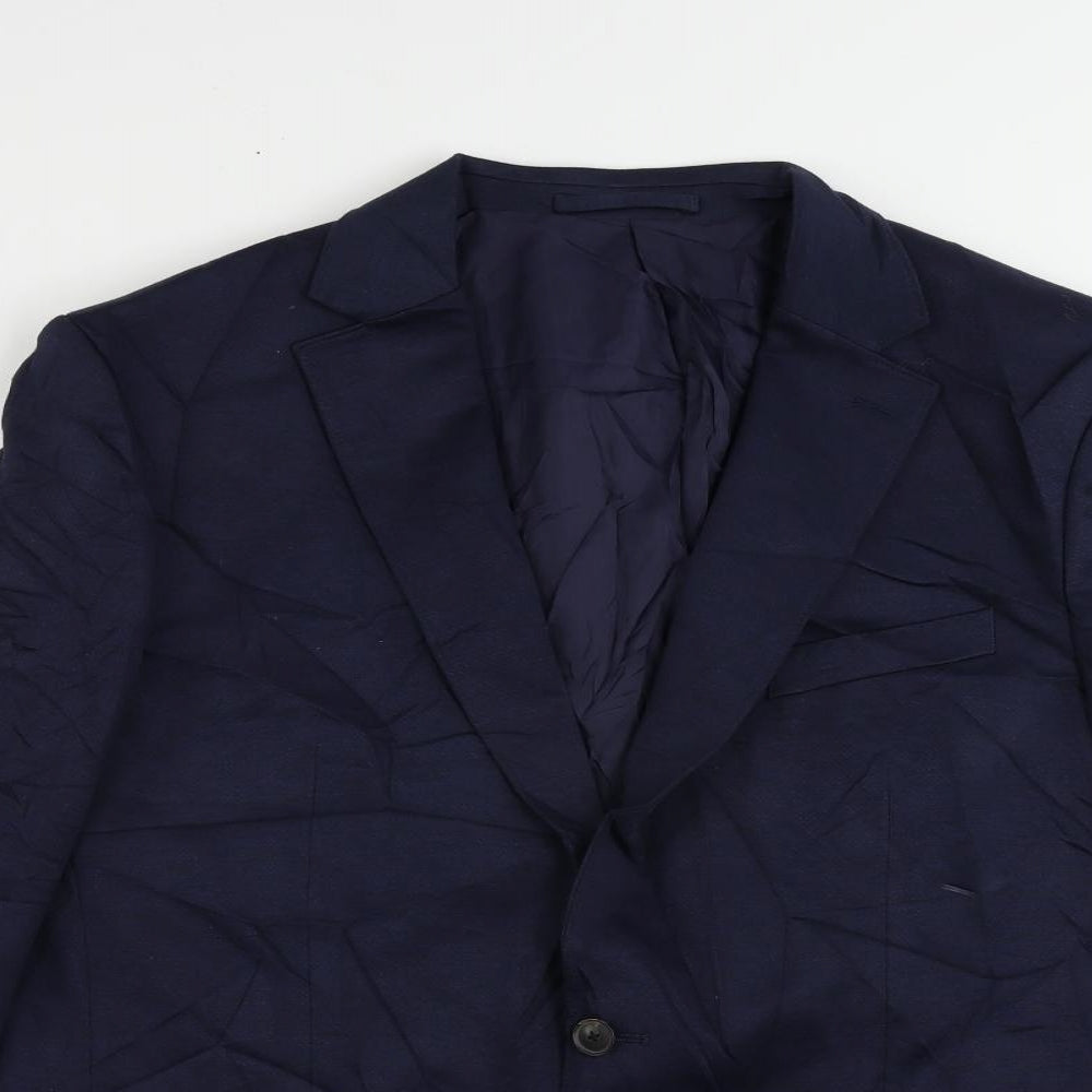 Mens UK Size 44 Marks and Spencer Regular Blue Suit Jacket