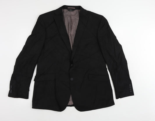 Mens UK Size 44 Marks and Spencer Regular Black Suit Jacket