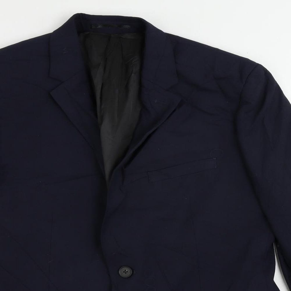 Mens UK Size 40 New Look Regular Blue Suit Jacket