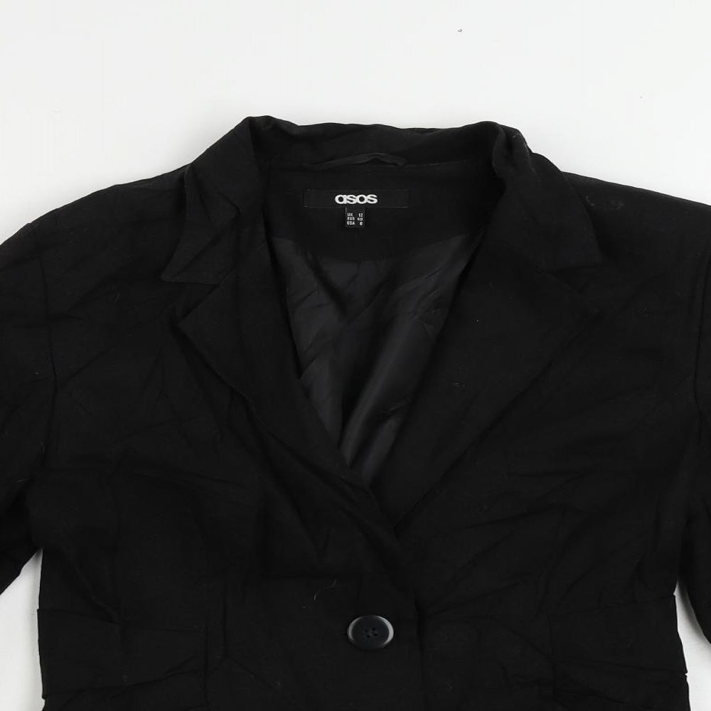 Womens UK Size 12 ASOS Black Jacket