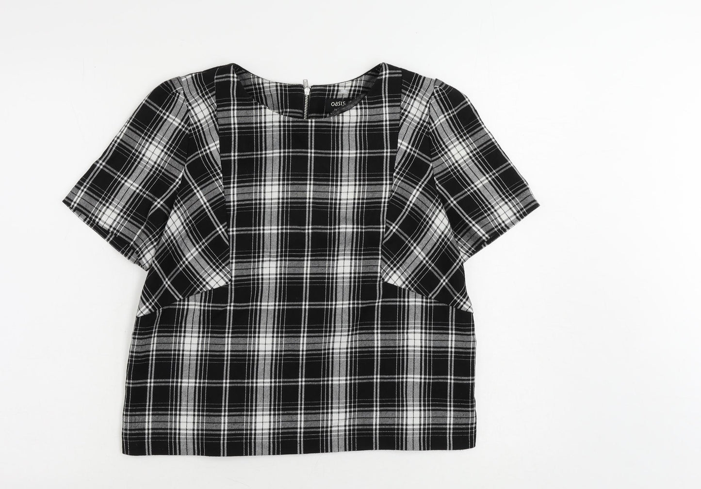 Womens UK Size 14 Oasis Black Basic Blouse