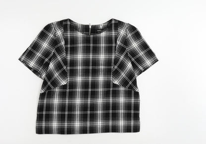 Womens UK Size 14 Oasis Black Basic Blouse