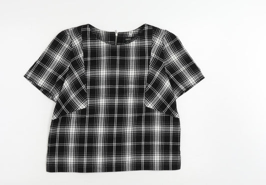 Womens UK Size 14 Oasis Black Basic Blouse