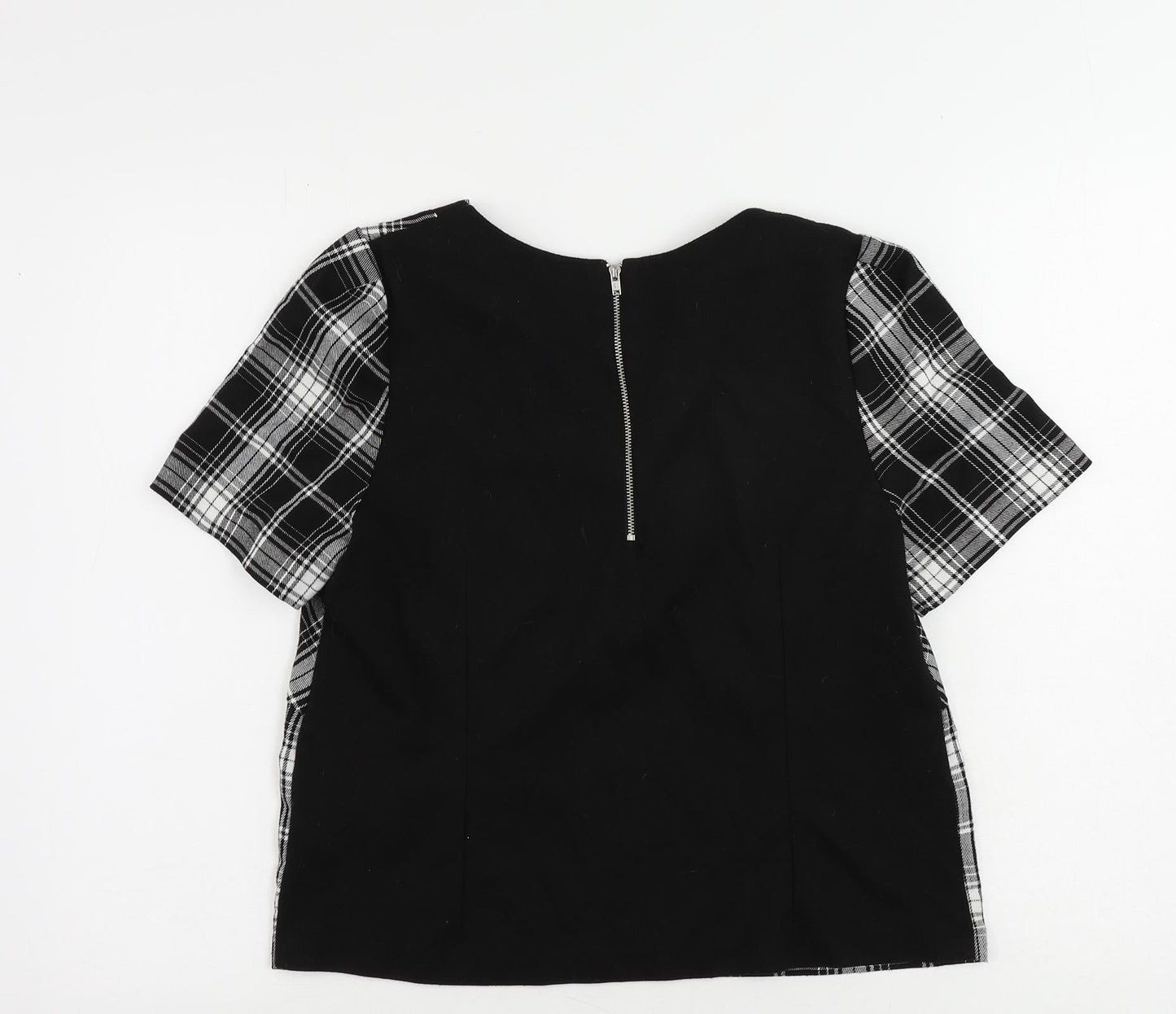 Womens UK Size 14 Oasis Black Basic Blouse