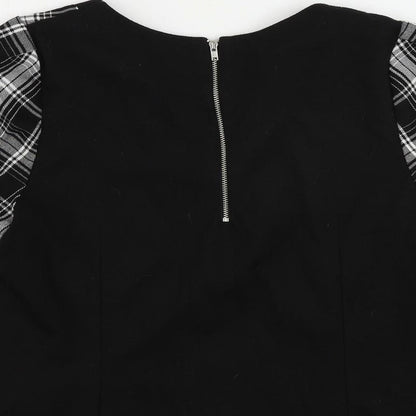Womens UK Size 14 Oasis Black Basic Blouse