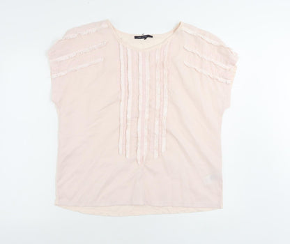 Womens UK Size 14 Marks and Spencer Pink Basic Blouse