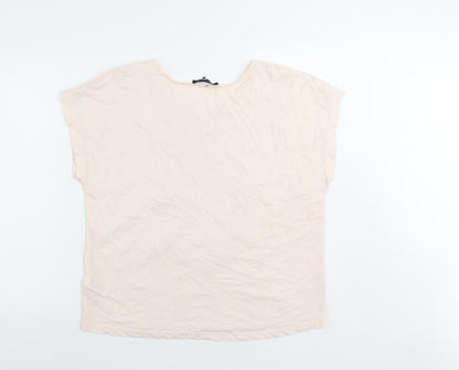 Womens UK Size 14 Marks and Spencer Pink Basic Blouse