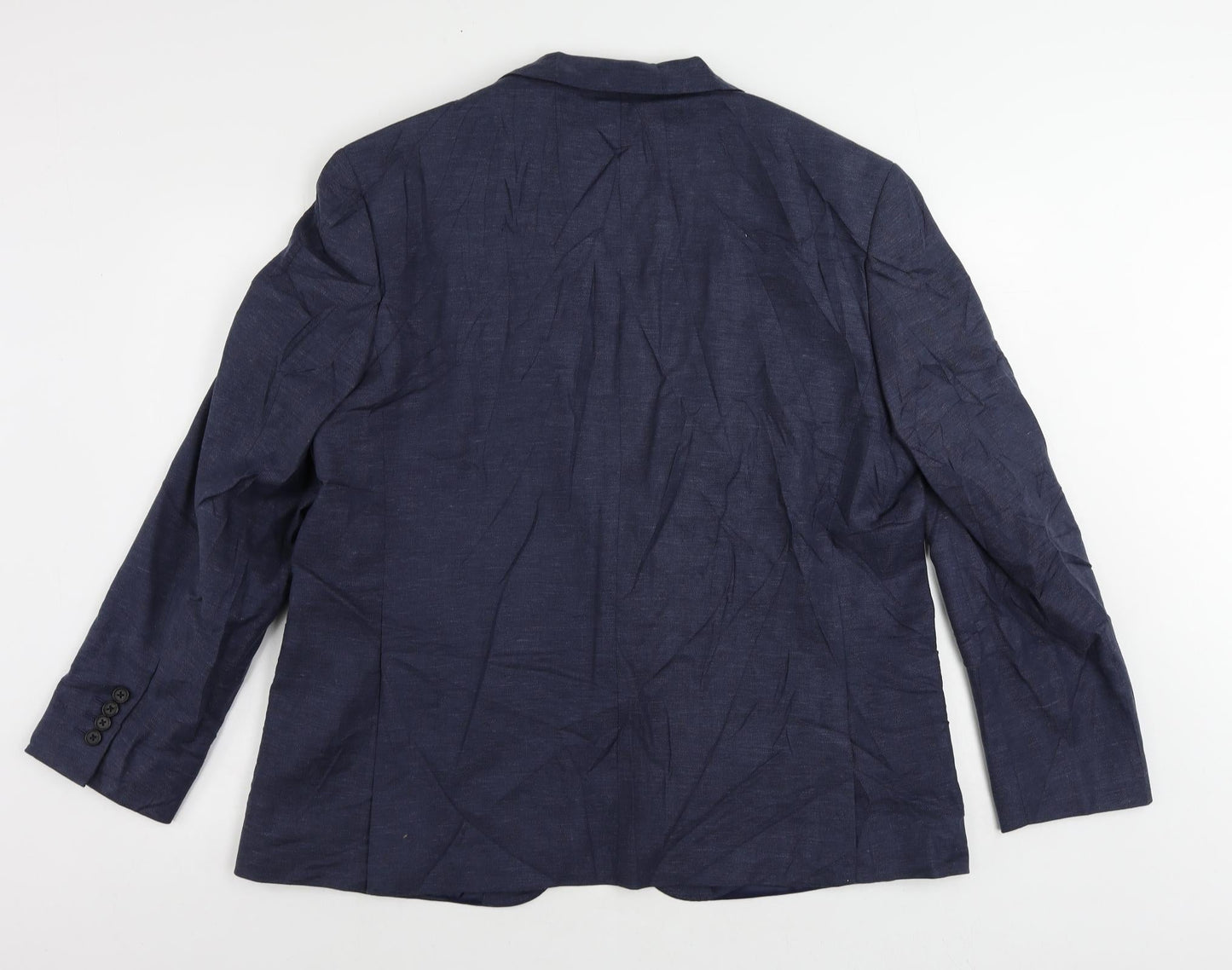 Mens UK Size 46 Marks and Spencer Regular Blue Suit Jacket
