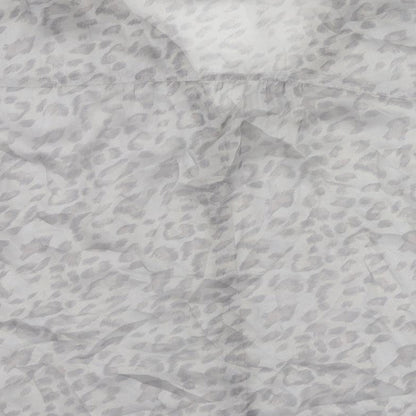 Womens UK Size 14 Marks and Spencer Grey Basic Button-Up