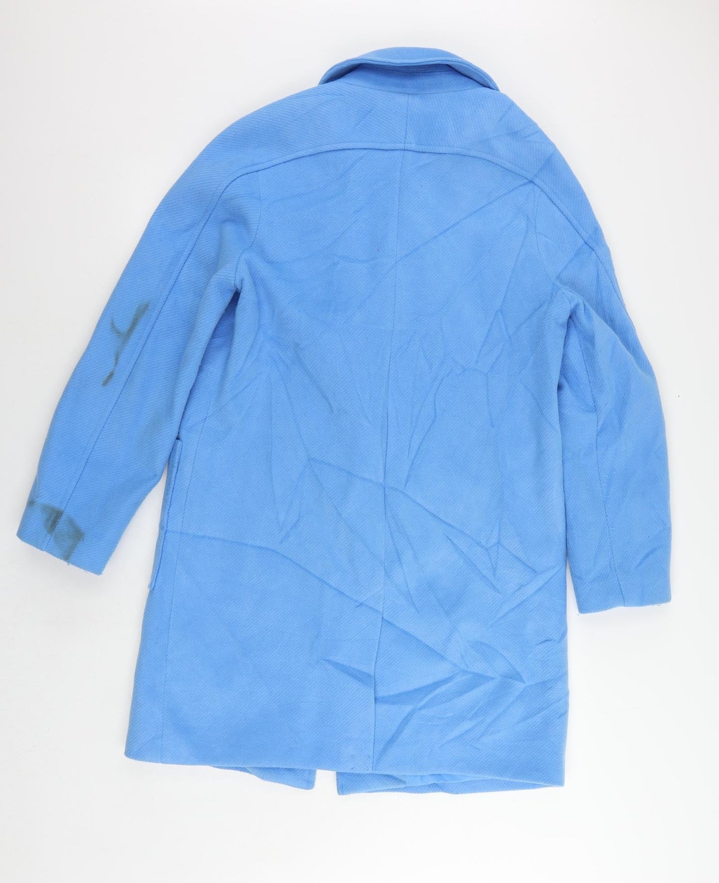 Womens UK Size 12 Marks and Spencer Blue Overcoat