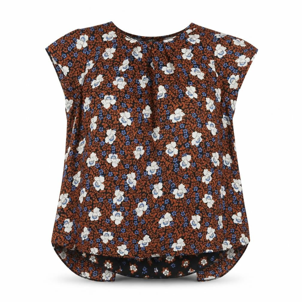 Womens UK Size 14 Dorothy Perkins Brown Basic Blouse