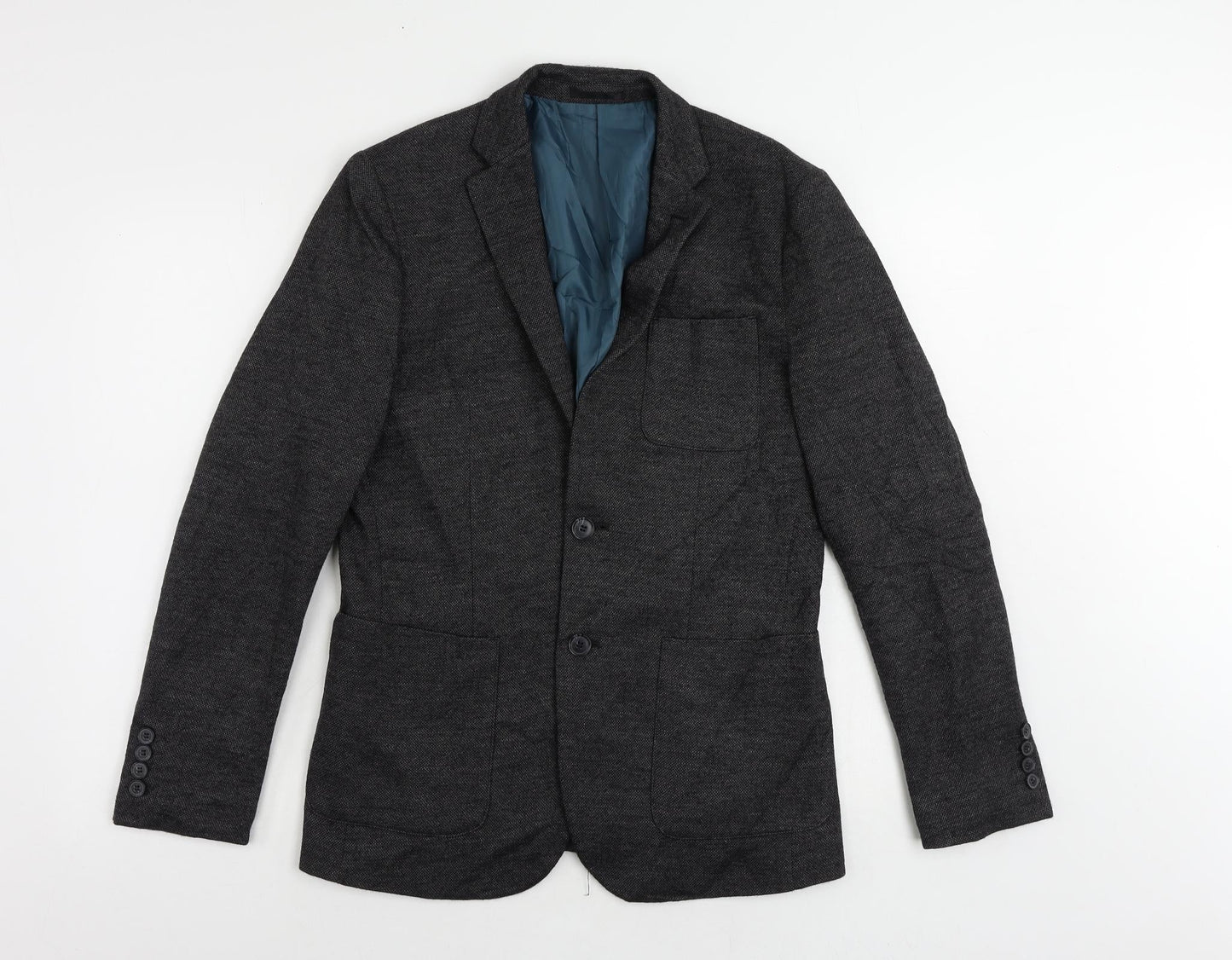 Mens UK Size 36 Selected Homme Regular Grey Suit Jacket