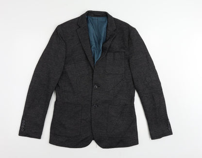 Mens UK Size 36 Selected Homme Regular Grey Suit Jacket