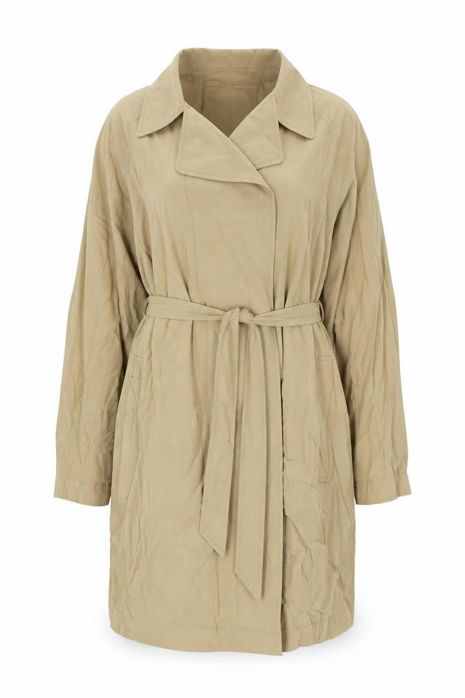 Womens UK Size 14 Marks and Spencer Beige Overcoat