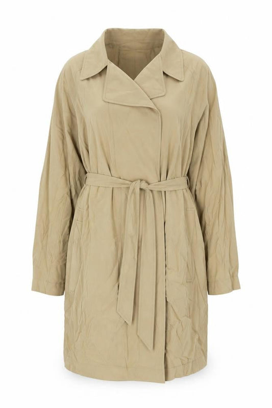 Womens UK Size 14 Marks and Spencer Beige Overcoat