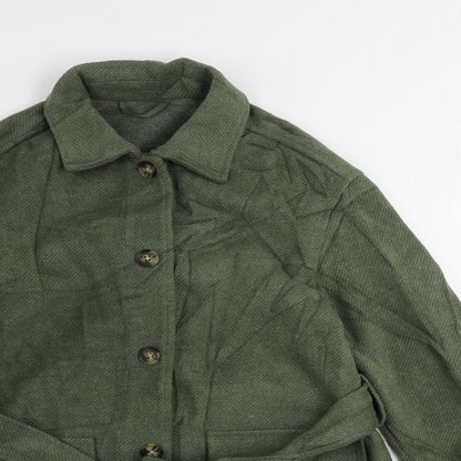 Womens UK Size 10 Marks and Spencer Green Pea Coat