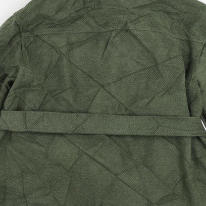 Womens UK Size 10 Marks and Spencer Green Pea Coat
