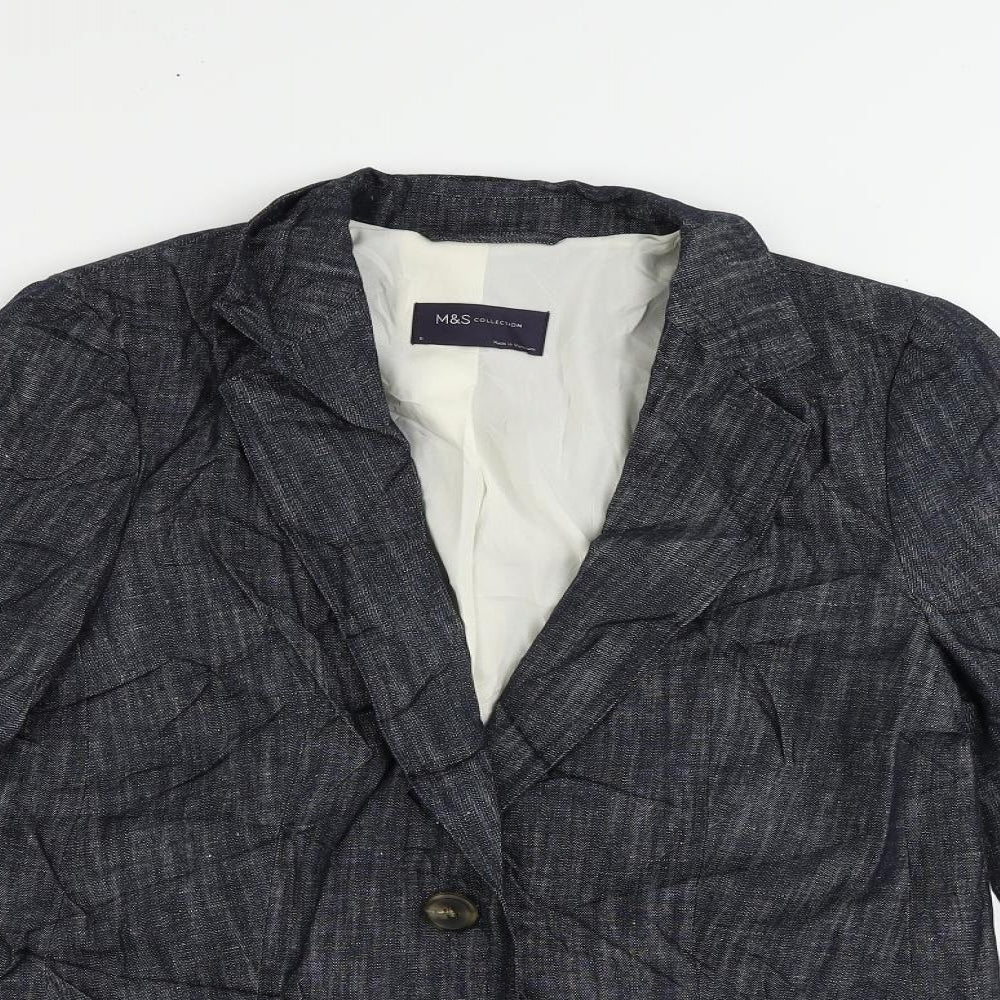 Womens UK Size 8 Marks and Spencer Blue Jacket