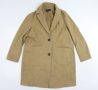 Womens UK Size 14 Marks and Spencer Beige Overcoat