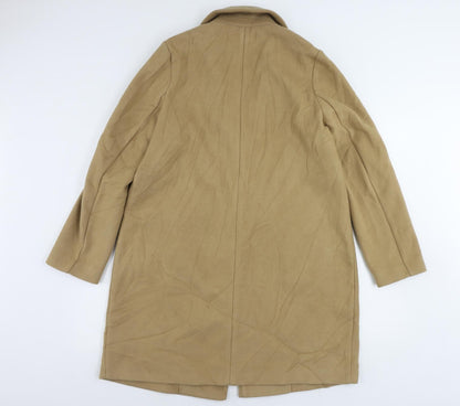 Womens UK Size 14 Marks and Spencer Beige Overcoat