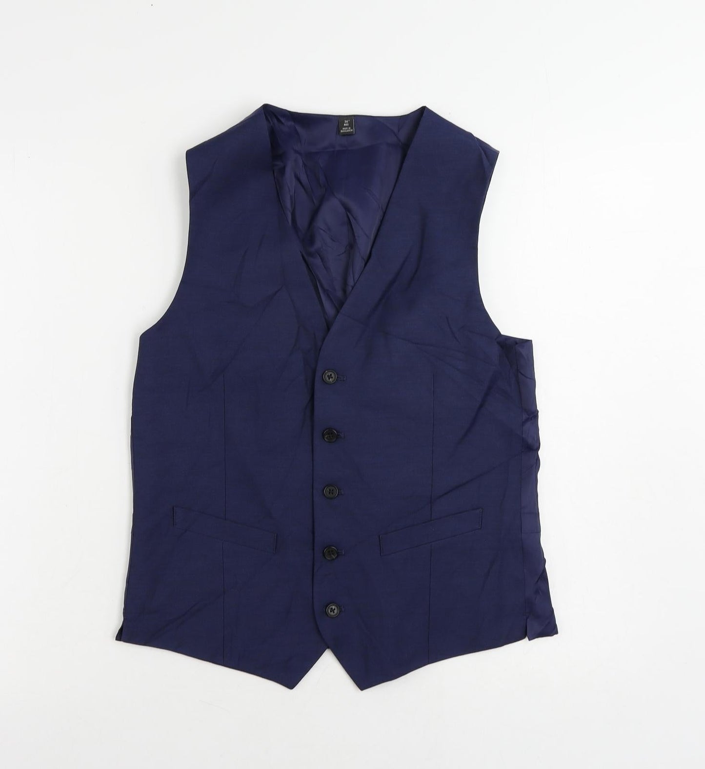 Mens UK Size 38 Marks and Spencer Regular Blue Suit Jacket