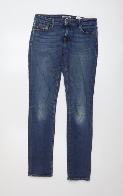 El Ganso Womens Blue Cotton Tapered Jeans Size 10 L30 in Regular Button