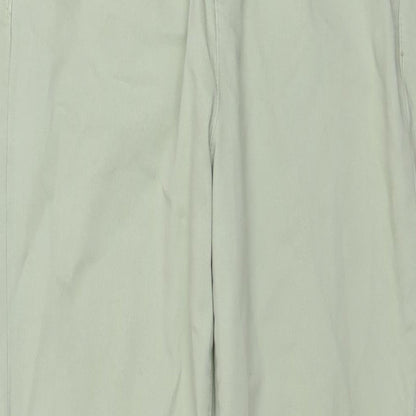 Denim & Co. Womens Green Cotton Tapered Jeans Size 8 L28 in Regular Button