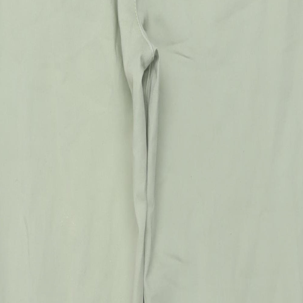 Denim & Co. Womens Green Cotton Tapered Jeans Size 8 L28 in Regular Button